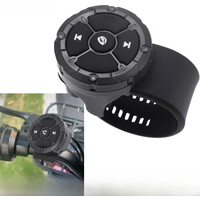 AliExpress MAIMEIMI AD 5 Key Wireless Remote Controller Button Helmet Earphone Motorcycle Bike Handlebar Car Steering Wheel Control Media