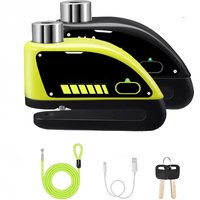 AliExpress Extractme Motorcycle Disc Lock Bike Wheel Padlock Motorcycle Alarm Waterproof Scooter Alarm Lock Anti-Theft Padlock Alarm Lock