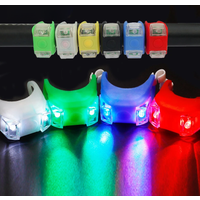 AliExpress cycle zone Silicone Bike Light Night Safety Warning Taillight LED Bicycle Front Rear Lamp Cycling Riding Bike Headlight Wheel Flash Light