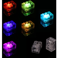 2X3 Moc Creative Luminous Led Lights Brick DIY Enlighten Classic Flashing Building Blocks Compatible with Assembles Particles