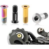 AliExpress MUQZI 2PCS Rear Derailleur Pulley M5 Screws MTB Road Bike Jockey Wheel Titanium Alloy Bolts Bicycle Accessories
