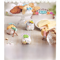 Stasto stand stone capsule toys Animal Attraction Oyatsu Exploration Team! Mochiri Ham Hams cute kawaii hamster figures
