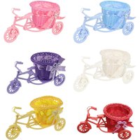 AliExpress Kesoto Bicycle Artificial Flower Basket Vase Mini Gifts Tricycle Planter Plant Stand for Wedding Party Garden Birthday Home Decor