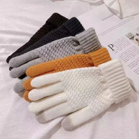AliExpress Cycling Touch Screen Gloves Female Winter Cute Student Cycling Warm And Cold Korean Version Thick Winter Cotton Gloves