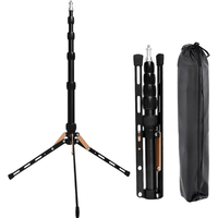 FOSOTO FT-140 Portable Led Light Tripod Stand For Camera Phone Photographic Lighting Flash Umbrellas Reflector Photo Studio