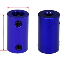 1-10pcs D14*L25 Aluminium Couplings Bore 4x4 5x5 5x6 5x8 8x8 Motor Coupling 3D Printer Part Boat Car Aircraft Metal Model DIY