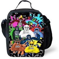 Child Insulated Large Capacity Bag for Boy Girl Student Novelty Gorilla tag Outdoor Picnic Resuable Thermal Cooler Lunch Box