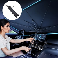 Car Windshield Sunshade Umbrella Retractable Sunscreen Heat Blocking Auto Accessory