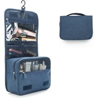 Portable Travel Cosmetic Bag Large Capacity Waterproof Toiletry Bag with Hanging Hook for Men and Women Bathroom Storage Bag