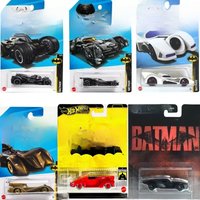 Original Hot Wheels Premium Car Toys for Boys The Batman 1/64 Diecast First Batmobile Robin Arkham Knight Batmobile Collection