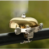 AliExpress NONE Retro Bicycle Bell Mountain Bike Aluminum Alloy Bell Bicycle Accessories Gold Silver Color Bike Horn Super Loudly