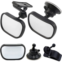 Mini Car Safety Back Seat Baby View Mirror Suction Cup Rearview Mirror Adjustable Child Baby Rear Convex Mirror Auto Accessories