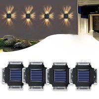 Outdoor LED Solar Wall Lamp Up and Down Luminous Waterproof Lighting Garden Decoration Stairs Fence Solar Sunlight Light Lamps