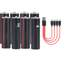 AliExpress Soshine Original 2600mWh AA Rechargeable Batteries 2A 1.5V USB Lithium Battery Low Self-discharge1200 Times Cycle Li-ion Battery