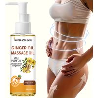 Natural Ginger Arnica Massage Oil, Hydrating Firming Plant-Based Body Care Essential Oil