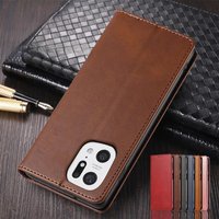 Leather Case for OPPO Find X5 Pro 6.7" Flip Case Card Holder Holster Magnetic Attraction Cover Case Wallet Case Fundas Coque