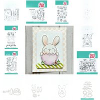 New Arrival Stamps and Dies 2024 Easter Egg Bunny Metal Cutting Die Polka Dots Stencil Set DIY Embossing Scrapbooking Decoration