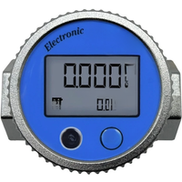 Waterproof Meter Digital High Accuracy Fuel Meter Water Flow Meter Mini Digital Turbines Flowmeter Flow Meter 2 Sizes DropShip