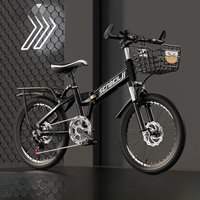 AliExpress TLXT Folding Mountain Bike Children's Bike 20 Inch 22 Inch 24 Inch Disc Brake Variable Speed Bike Medium To Large Children's Bike New