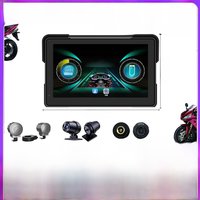 7 Inch Motorcycle Navigation Screen Wireless CarPlay Android Auto Motorcycle GPS Motor DVR Monitor AMP TPMS Optional waterproof