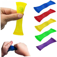 Sensory Toys Marbles Ball Autism ADHD Anxiety Therapy Toys OCD Stress Relief Hand Fidget Toys Braided Mesh Easy Bend With Marble