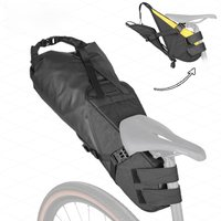 AliExpress Rhinowalk Bike Saddle Bag Waterproof 14L Big Capacity Stable Not Shaking Removable Dry Bag For Mtb Road Gravel Bike Bikepacking
