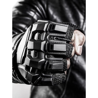 Motorcycle Tactical Mittens Gloves Safety Outdoor Cycling Brass Knuckles Fighting Racing Bicycle Self Defence Riding Winter Men