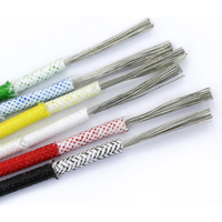 Heat resistant 300°C Glass fiber braided high temperature silicone wire and cable 0.3mm 0.5mm 0.75mm 1.0mm 1.5mm 2.5mm 4mm 6mm