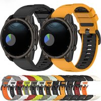 26MM 22MM 20MM Silicone Strap For Garmin Fenix 8 51mm 47mm 43mm/E 7X 7 7S Pro 6X 6 6S 5X/Enduro 3 2 Original Quick Bracelet Band