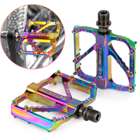 AliExpress Rainbow MTB Bike Pedal Aluminum Alloy Anti-Slip Platform 3 Bearing Colorful Pedals for BMX Mountain Bike Accessories