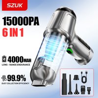 SZUK 15000PA Car Vacuum Cleaner Powerful Mini Portable Vacuum Cleaner for Car Home Appliance Handheld Blower Cleaning Machine