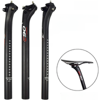 AliExpress NONE EC90 Bike Seatpost Carbon Seatpost Lightweight Mountain Bike Seatpost Professional Break Wind Bike seat post