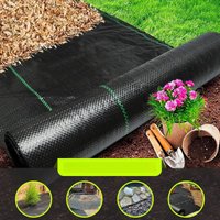 Weed Barrier Blocker Landscape Fabric Heavy Duty Woven Weed Control Blocker Gardening Ground Cover Mat for Driveway Lawn Farming