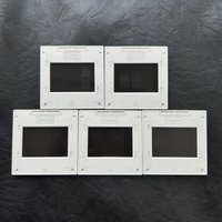 5 PCS 50X50mm Interference Diffraction Grating Set Single Double Triple Slit Round Hole Grid Optical Experimental Instrument