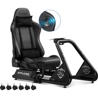 Gtplayer Simulator Cockpit Sim Racing Cockpit Racing Simulator Stojak na kierownicę z głośnikami Stojak na kierownicę i pedały