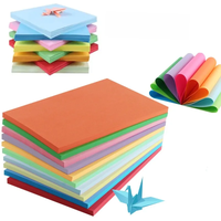 100Pcs Colorful DIY Kids Handmade Origami Colored A4 Copy Paper 10 Colors Scrapbooking Packaging Paper Craft Decoration Paper