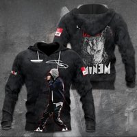 Rapper Eminem 3d Print Hoodie Men Women Fashion Hoodies Sweatshirt Boy Coats Women Sweats Eminem 3D Apparel Designer Clothes New