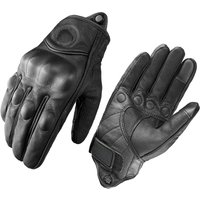 AliExpress NONE Retro Motorcycle Gloves Full Finger Mitten Gloves Breathable Leather Four Seasons Moto Racing Cycling Motocross Windproof