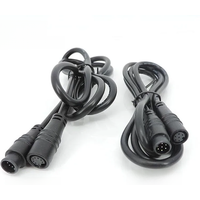AliExpress NONE M8 6Pin 8Pin E-bike Line Electric Bicycle Waterproof Connector 1M Speed Sensor male to female Extension Cable 28awg 0.7A