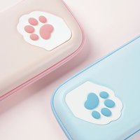 GeekShare Portable Carrying Case Compatible with Switch 2 (2025), Hard Storage Bag with 10 Game Card Slots,Cat Paw Travel Case