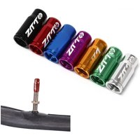 AliExpress genenic 2Pcs MTB Mountain Bike Dustproof Cycling Accessorie Aluminum Alloy Wheel Tire Valve Cap Dust Protector Pump Cover Gas Nozzle Cap