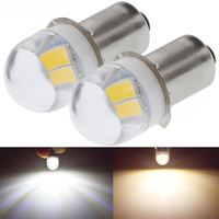 2Pcs P13.5s PR2 LED Bulb 3V 4.5V 6V DC 5630 2 SMD White/Warm White Miniature Light Replace For Torch Flashlight Bicyle Work Lamp