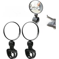 AliExpress 1/2pcs Bicycle Circular Rearview Mirror 360 Degree Rotation Riding Rearview Mirror Adjustable Cycling Handlebar Rear View Mirror