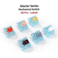 35 pcs Skyloong Glacier Silent Switch 5 Pin Lubed SMD RGB Mx Stem Switches for Mechanical Keyboard Brown Yellow Silver Rose