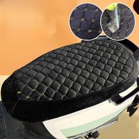 BLALION Universal Motorcycle Seat Cover Thickened Velvet Winter Seat Cushion Electric Scooter Seat Protection Cover Moto Parts