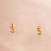 10Pcs/Lot High Quality Mirror Polish Stainless Steel Number Pendants Handmade Jewelry For DIY Lovers Necklace Gifts
