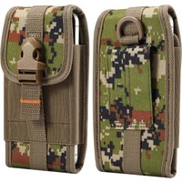 Military Tactical Army Belt Clip Phone Case Holder For iPhone 16 15 14 13 12 Pro Max Samsung S24 S23 Redmi Man Waist Bag Holster