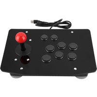 Retro Arcade Console Game Joystick Rocker Fighting Controller Game Joystick 8 Button Game Handle Controller Black USB Joystick