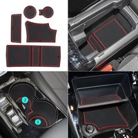 Anti-Slip Gate Slot Mat Car Door Groove Pad Cup Coaster For Peugeot 208 e-208 2008 e-2008 GT Line 2019 - 2024 Auto Accessories