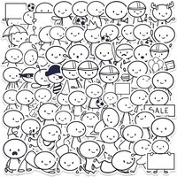 AliExpress 66pcs Funny Cartoon Anime Simple Characters Stickers Water Bottle Sticker Luggage Guitar Laptop Waterproof Vinyl Bicycle Decals